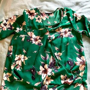 Emerald green blouse